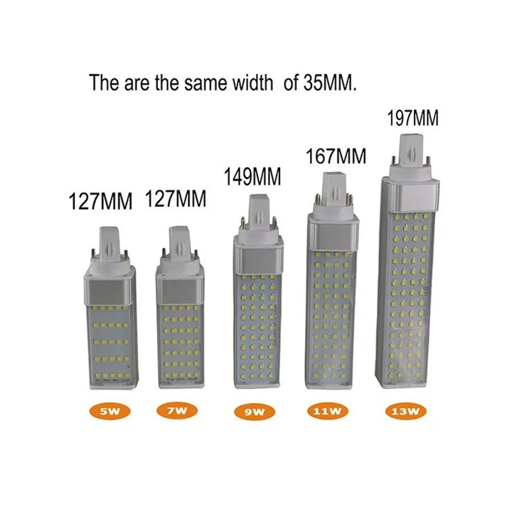 Rotatable PL LED Bulb size