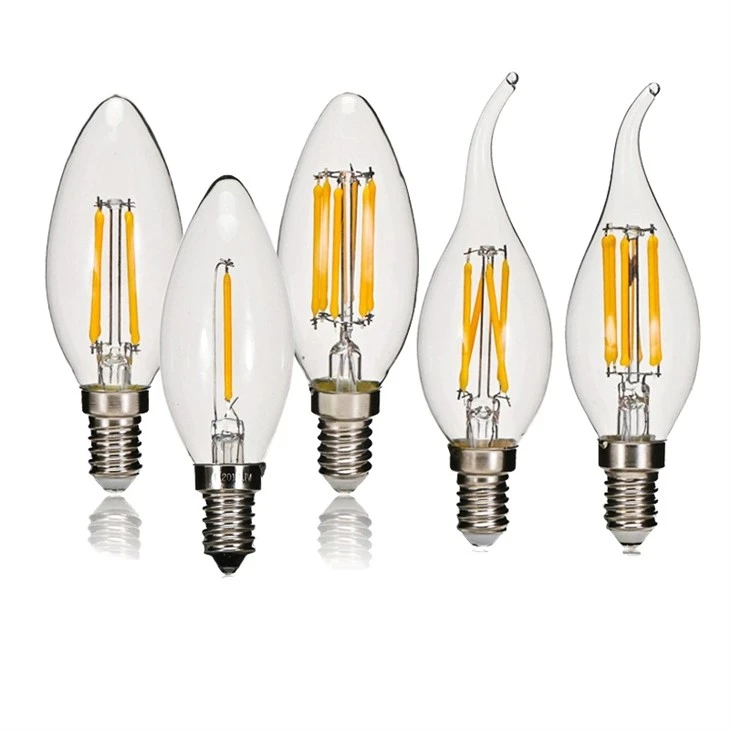 360 Degree Led Filament Candle Bulb Light