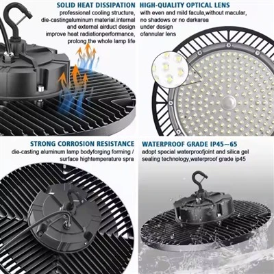 Solas Highbay uiscedhíonach faoi stiúir 250W Ip67 3400K