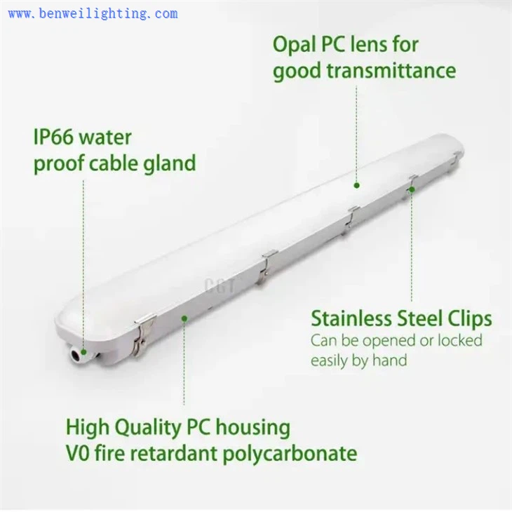 ip65 tri proof led lighting fixture